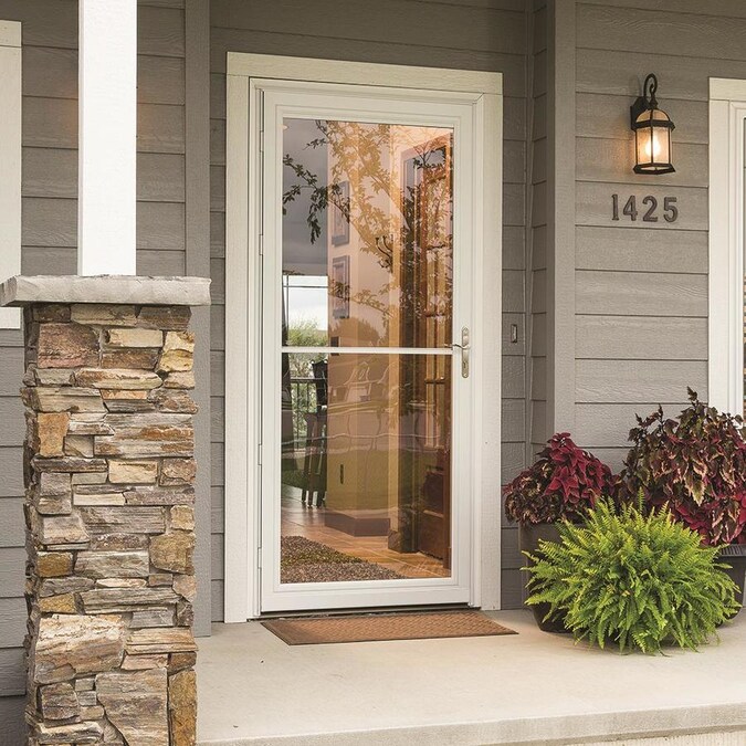 Pella Roll screen Full-View Aluminum Storm Door