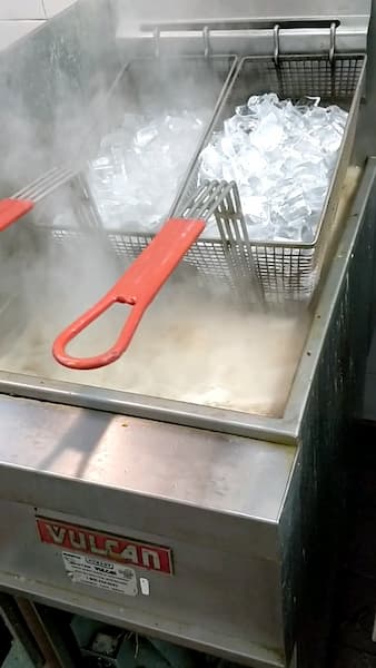 Ice in the Deep Fryer