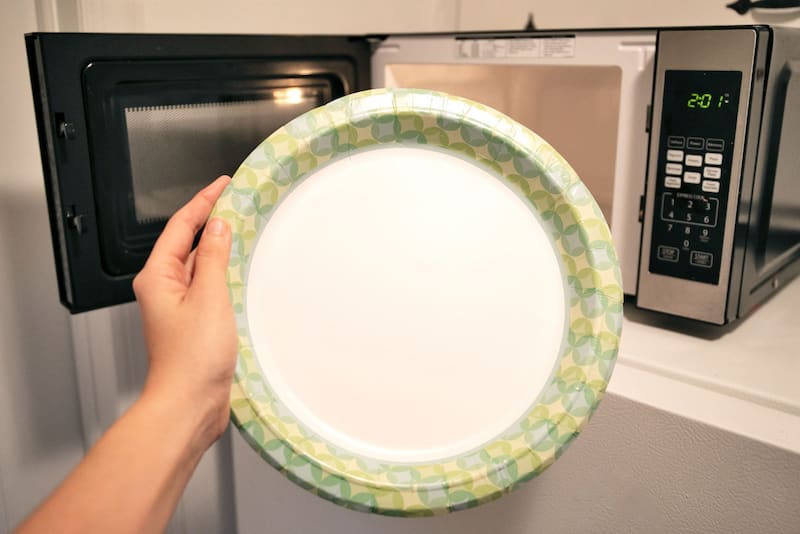 Paper Plates in microwave